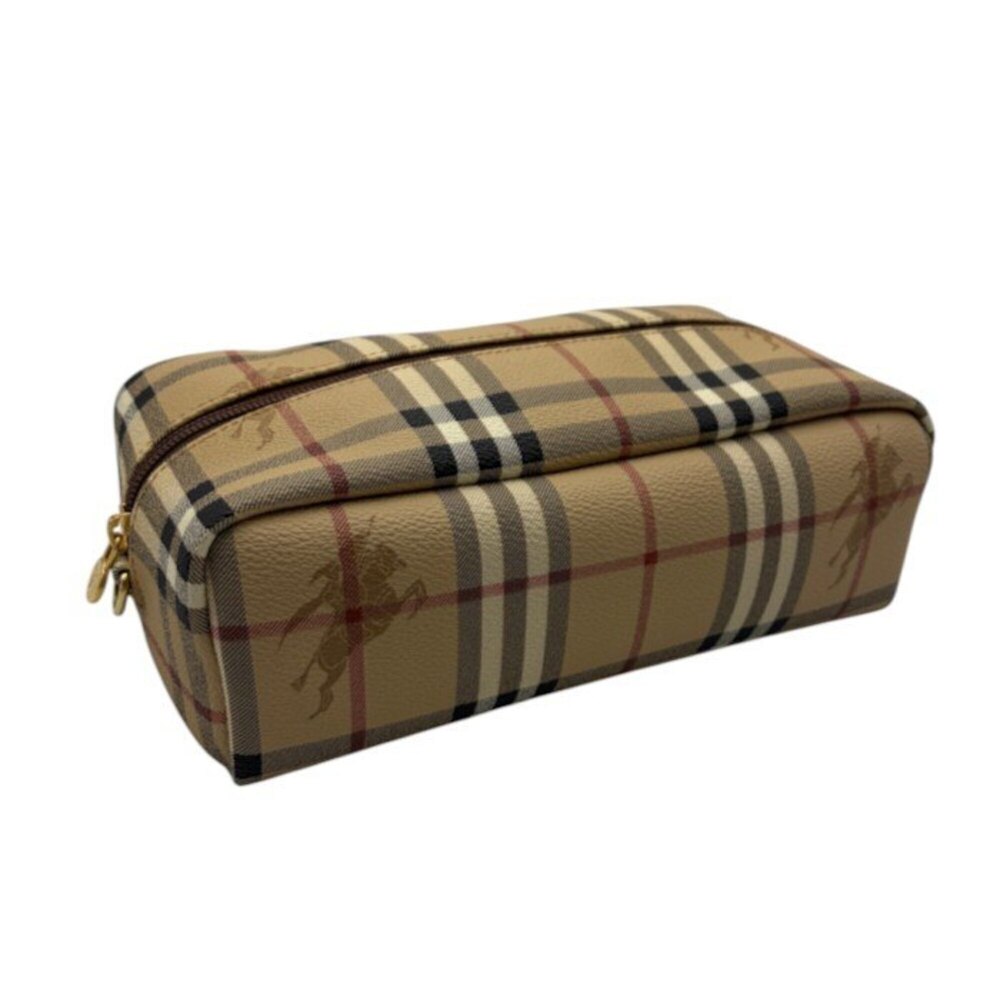 BURBERRY Women's Nova Check Pouch Bag Shadow Horse Beige W4